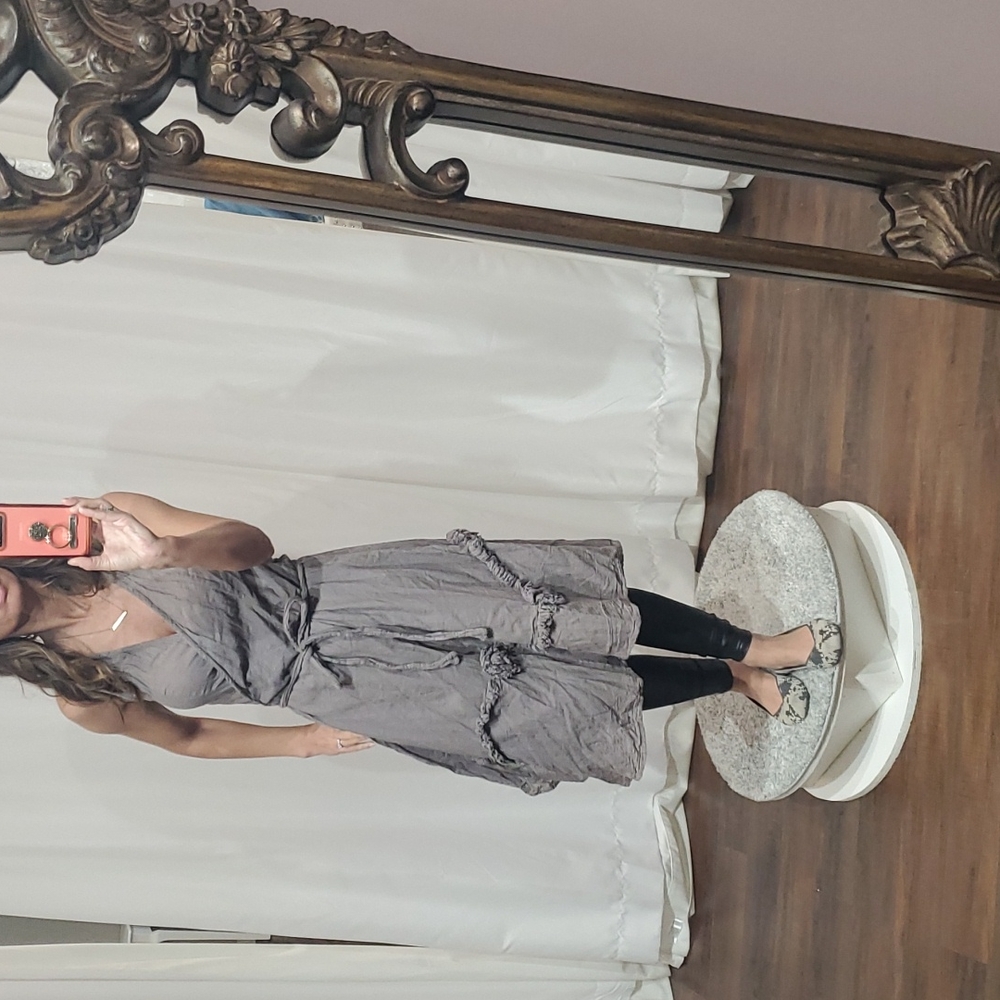 Core brand 100% cotton wrap dress